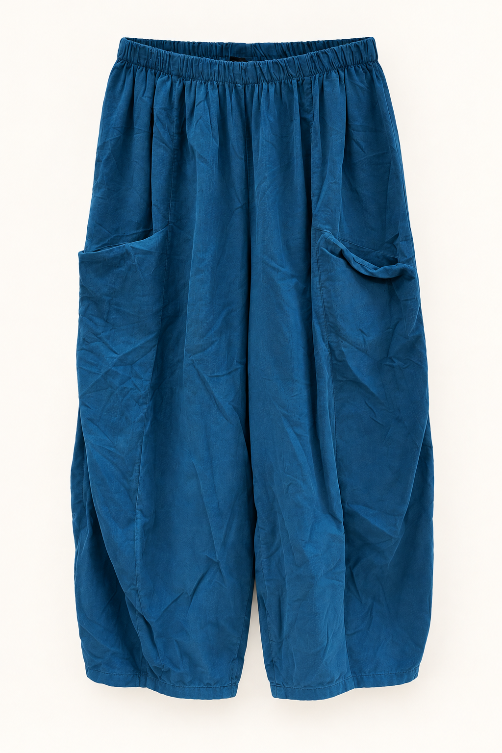 Petrol blue Relaxed Pocket Trousers