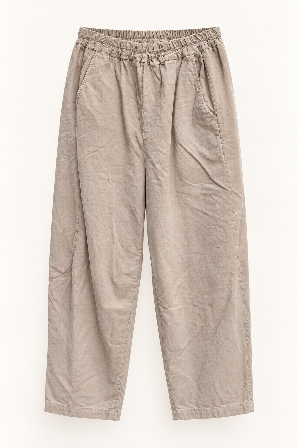 Stone Relaxed Pocket Trousers