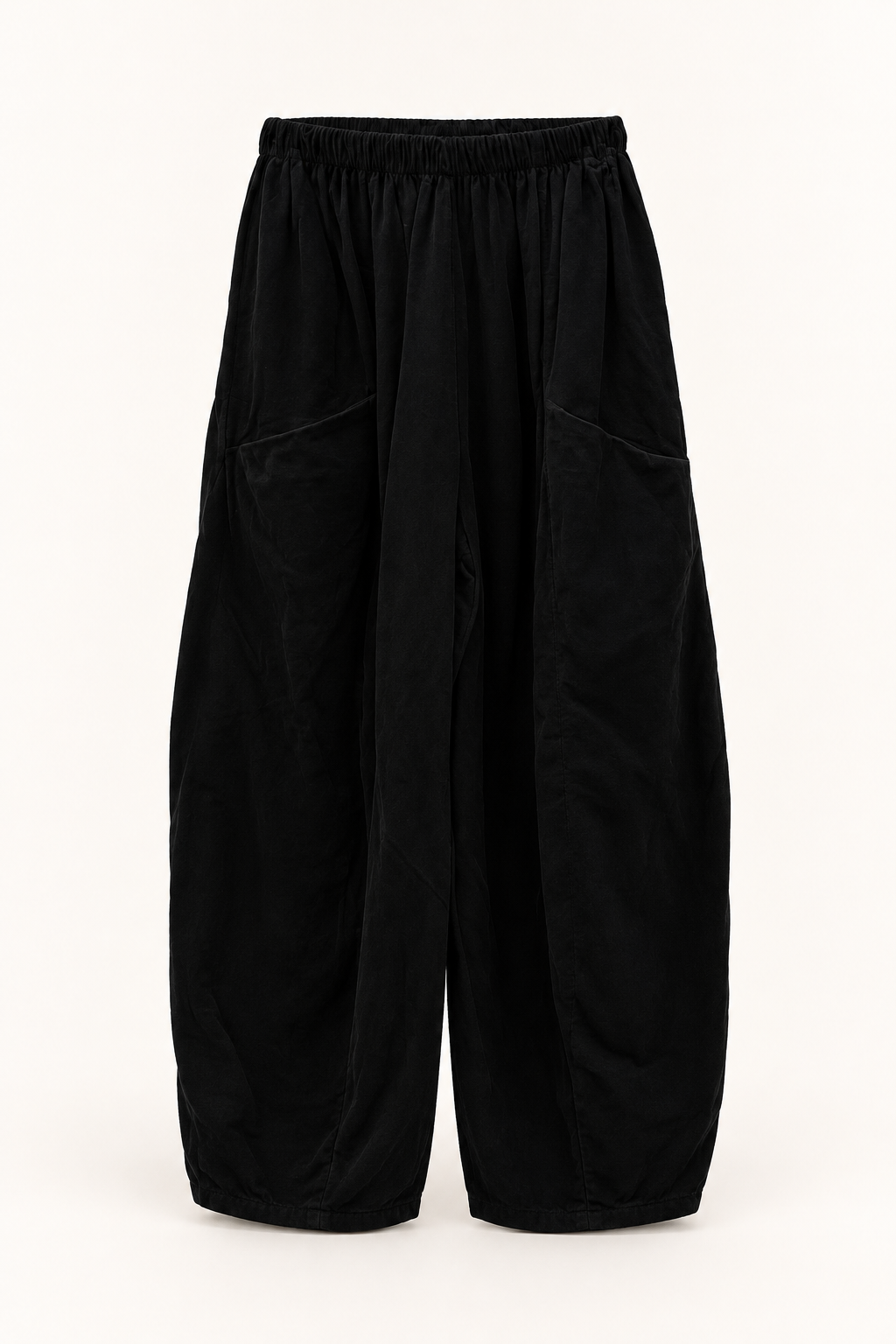 Black Relaxed Pocket Trousers